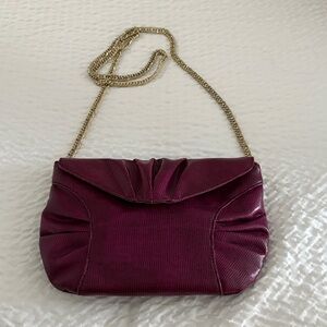Elegant Purple new Liz Claiborne  Women's Bag with Gold Chain